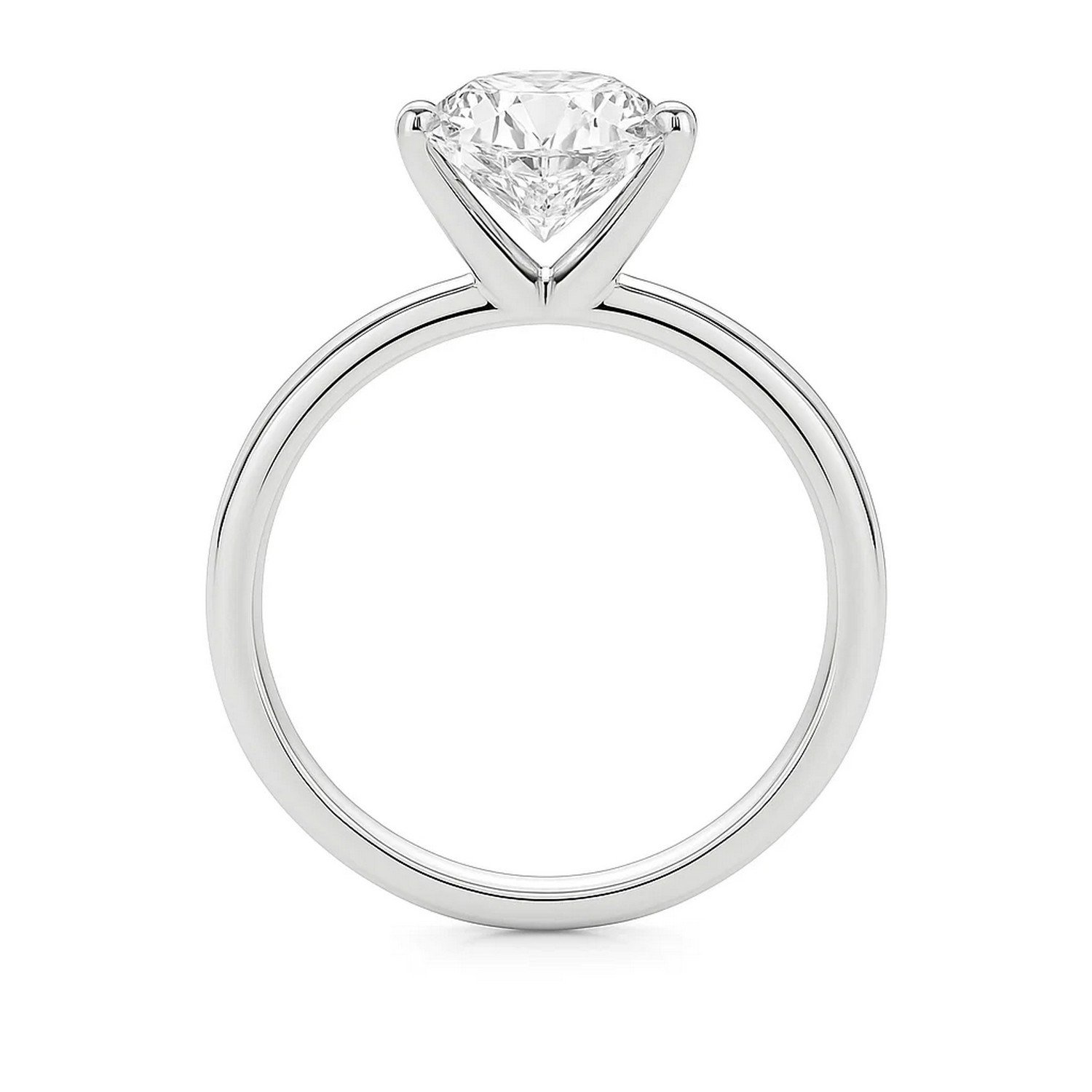 5 Carat Princess Lab Grown IGI G/VS1 Diamond Solitaire Ring in 14K White Gold - Image 4