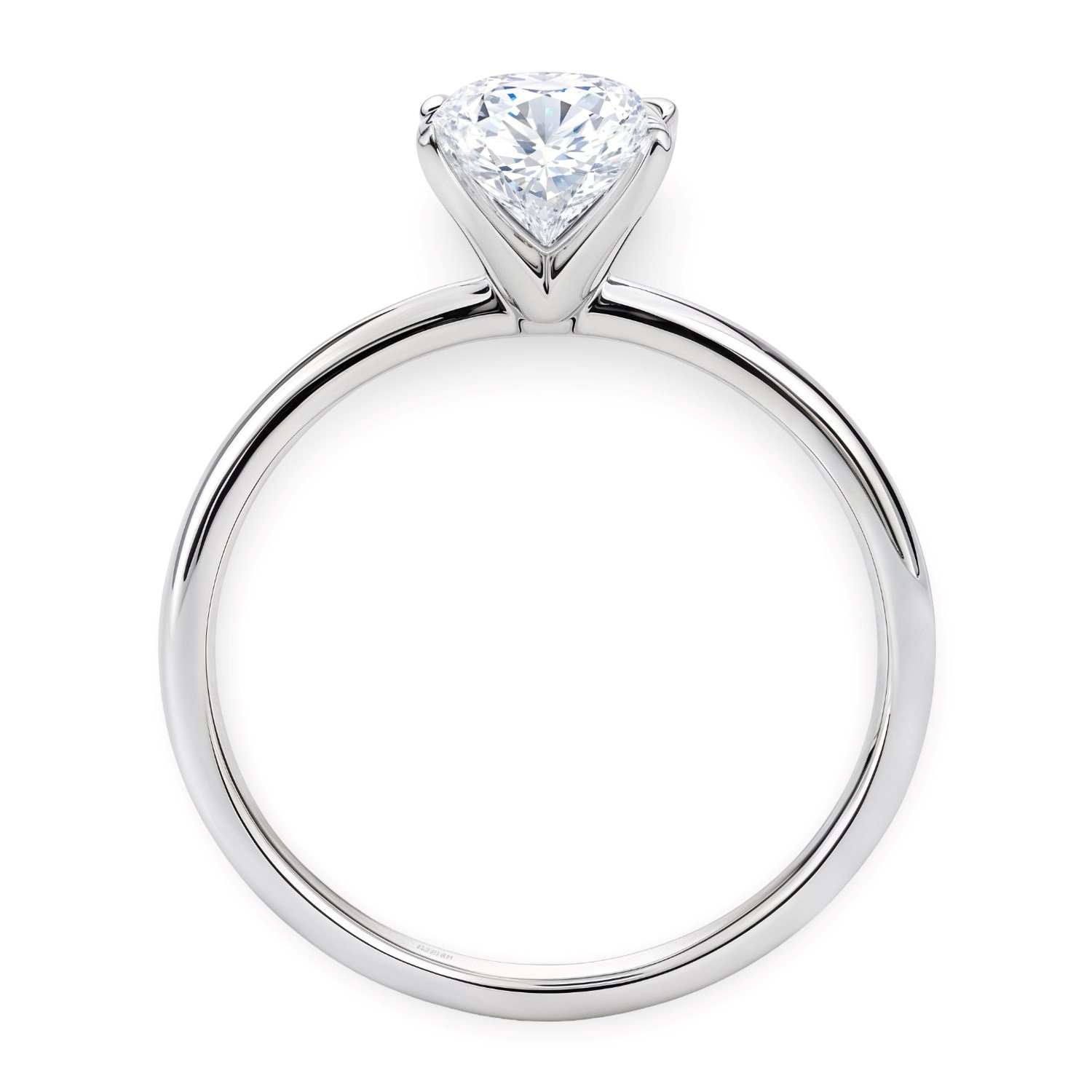 1 1/2 Carat Oval Lab Grown IGI G/VS1 Diamond Solitaire Ring in 10K White Gold - Image 3