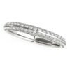 14k White Gold Two-Row Pave Set Diamond Wedding Band (1/4 cttw)