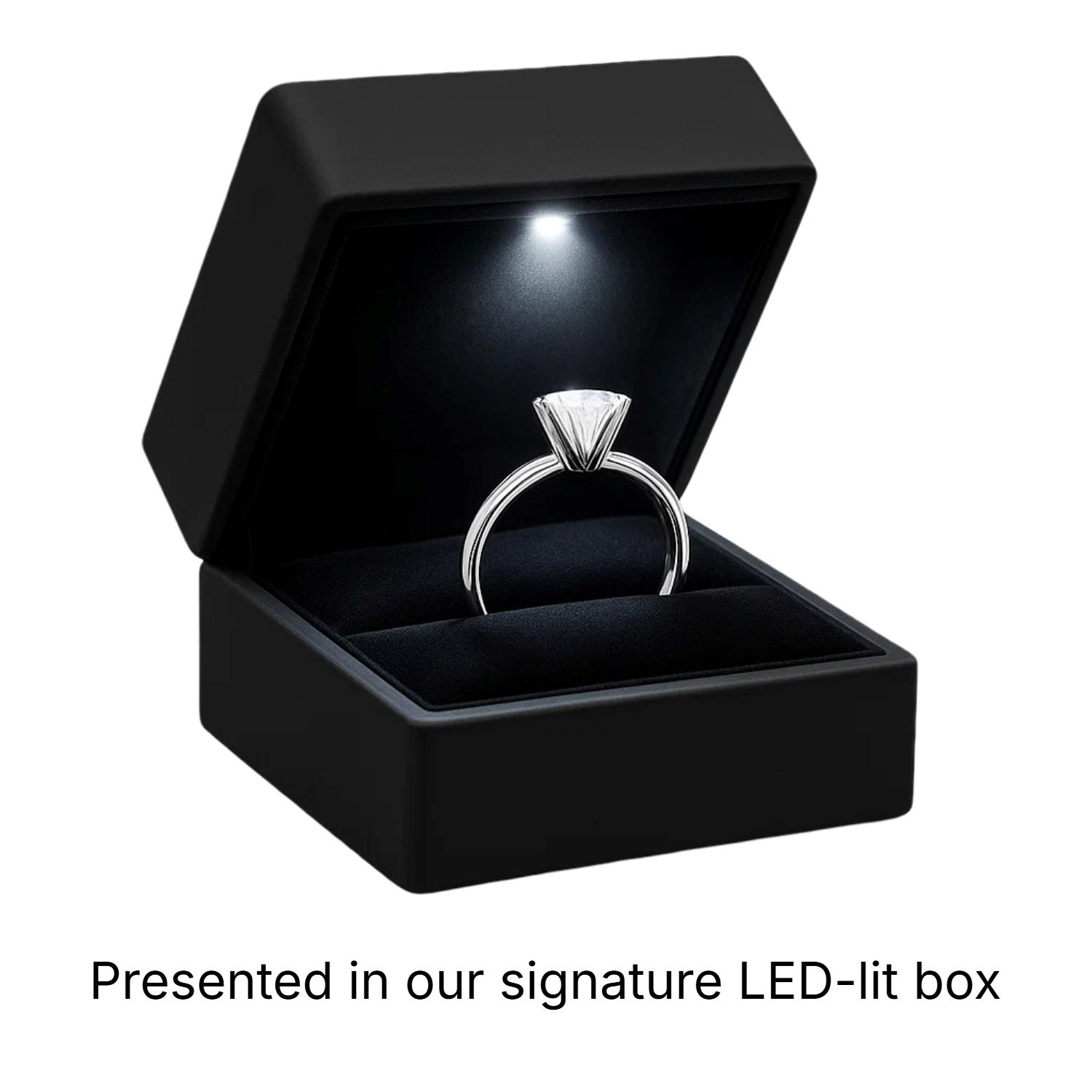 1 1/2 Carat Round Lab Grown IGI G/VS1 Diamond Ring in 10K White Gold - Image 7