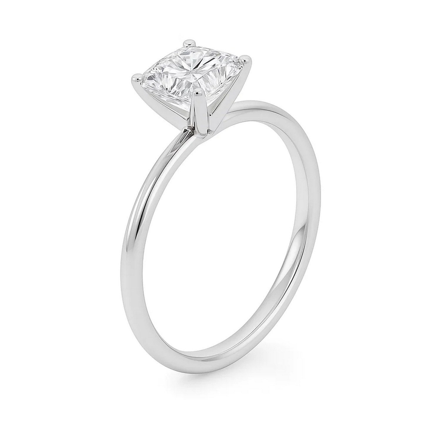 2 Carat Princess Lab Grown IGI G/VS1 Diamond Solitaire Ring in 10K White Gold - Image 2