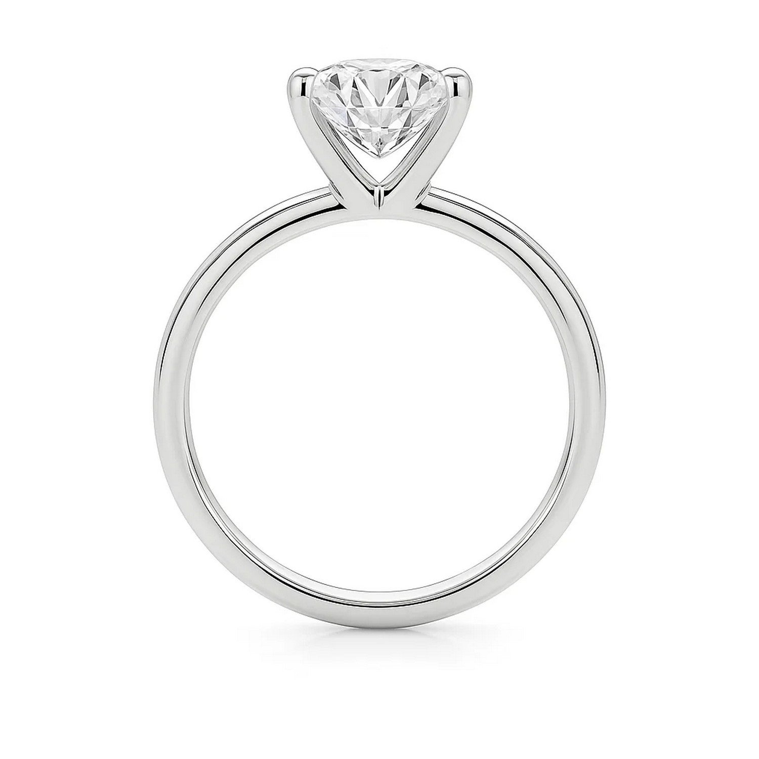 2 Carat Princess Lab Grown IGI G/VS1 Diamond Solitaire Ring in 10K White Gold - Image 4