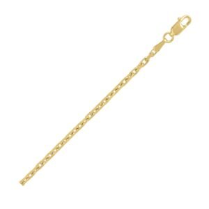 14k Yellow Gold French Cable Chain (1.90 mm)