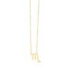 14K Yellow Gold Scorpio Necklace