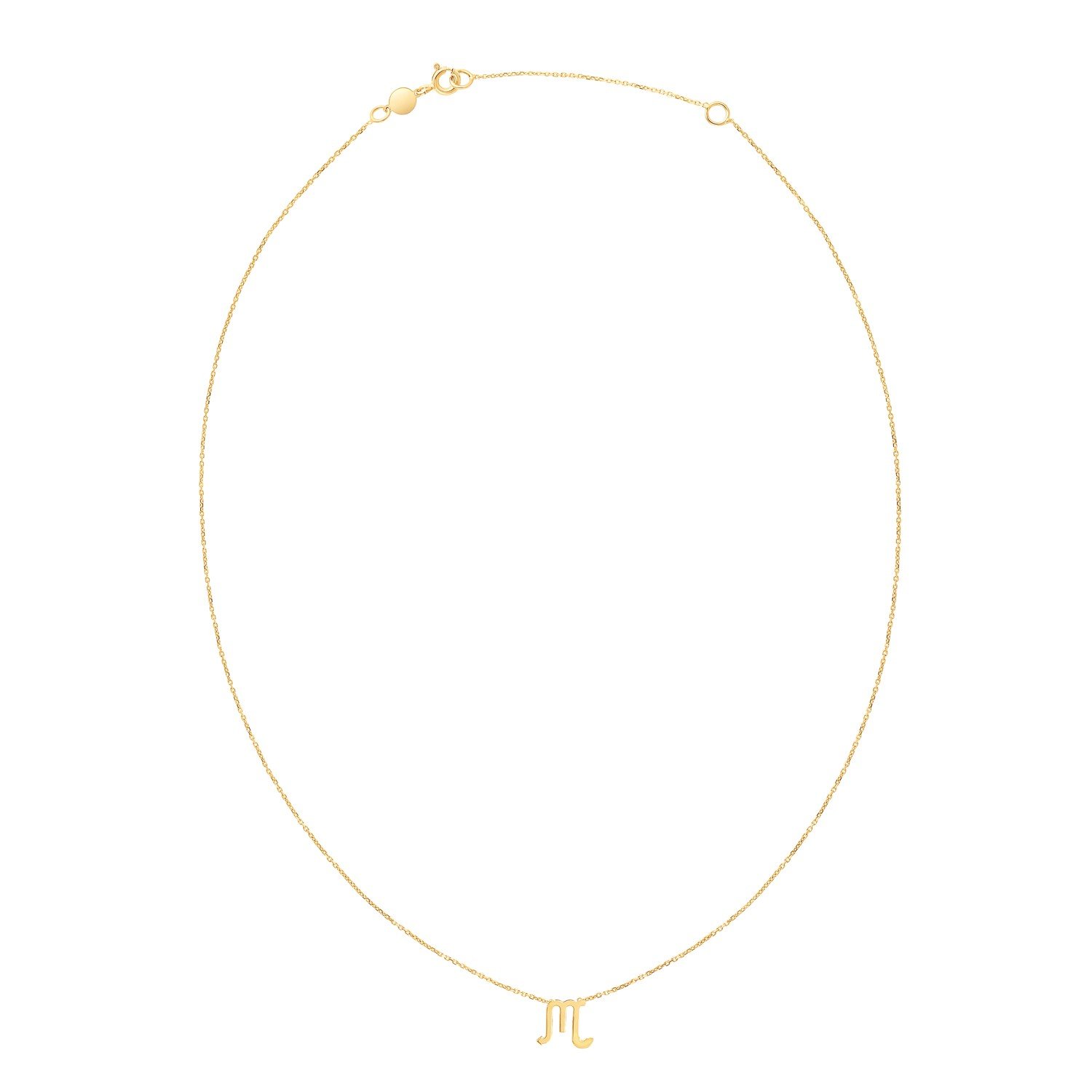 14K Yellow Gold Scorpio Necklace - Image 2