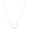 14K Yellow Gold Yours Truly Large Initial C Necklace