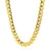 14k Yellow Gold Polished Miami Cuban Chain Necklace