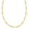 14K Yellow Gold Five And One Paperclip Link Chain Necklace