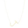 14K Yellow Gold Yours Truly Large Initial J Necklace