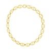14k Yellow Gold High Polish Oval Mariner Link Necklace (13.8mm)