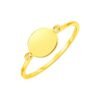 14k Yellow Gold Ring with Polished Oval