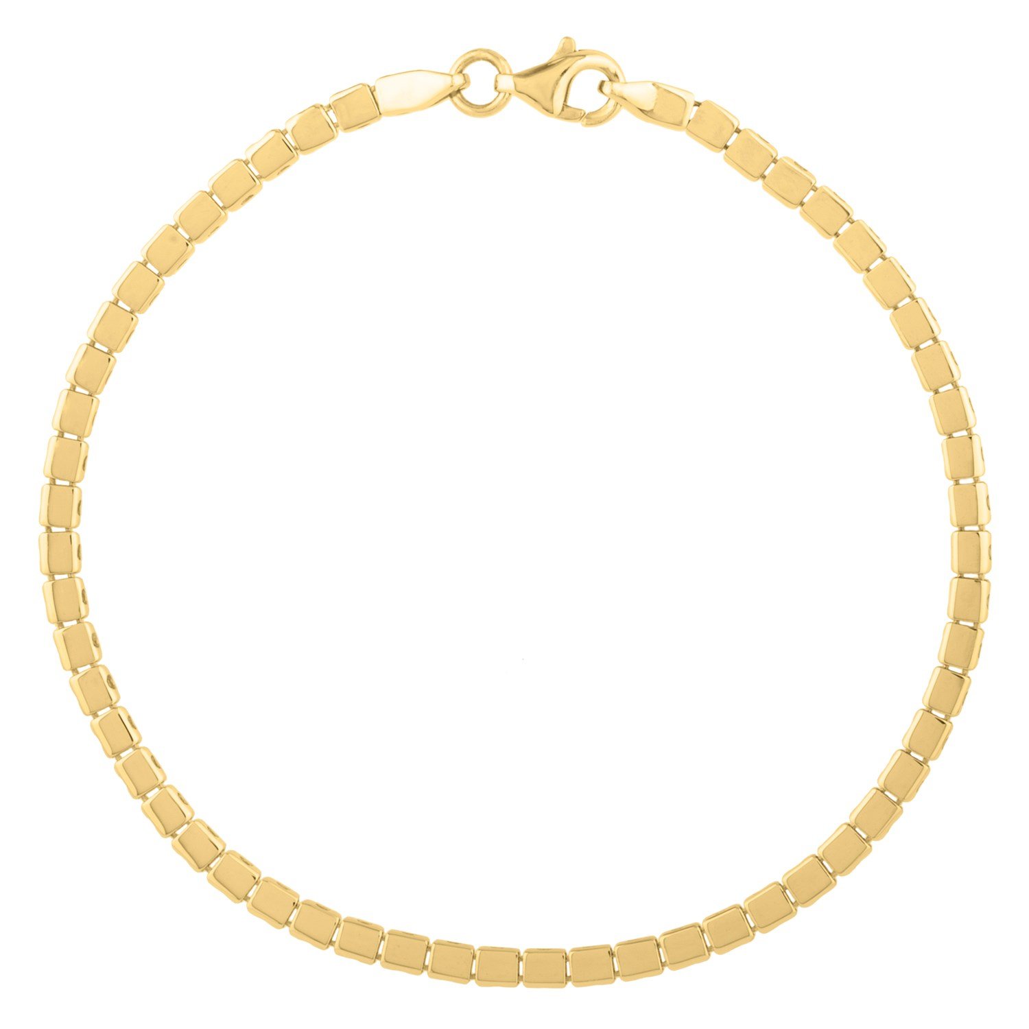 Mini Cube Bracelet in 14K Yellow Gold (2.60 mm) - Image 2