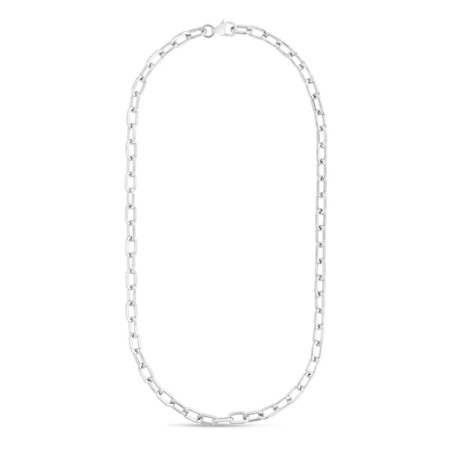 Sterling Silver Squared Paperclip Chain (10.20 mm) - Image 3