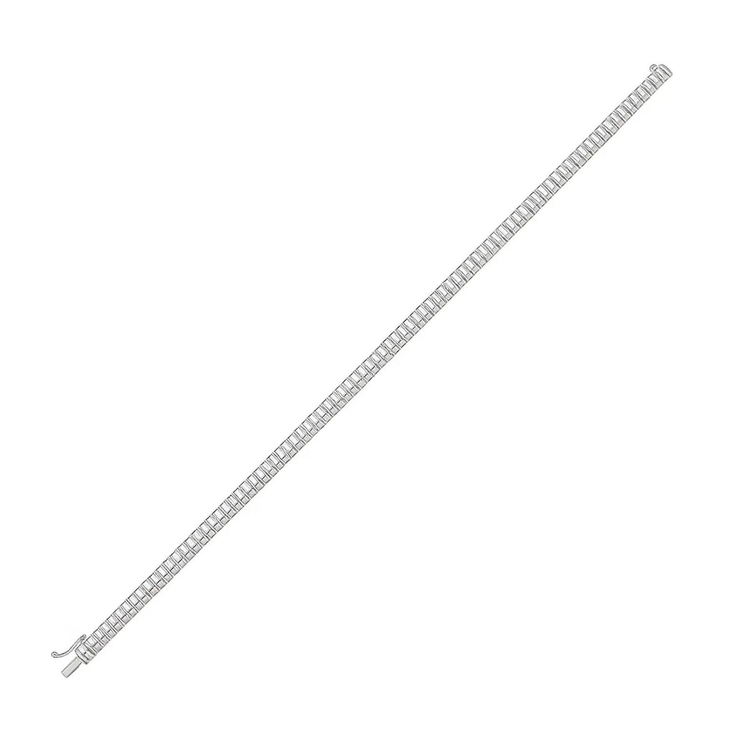 14K White Gold Mini Diamante Bracelet (4.00 mm) - Image 3