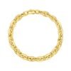 14K Yellow Gold Mirror Rolo Link Chain Bracelet (7.30 mm)
