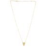 14k Yellow Gold Panther Head Necklace