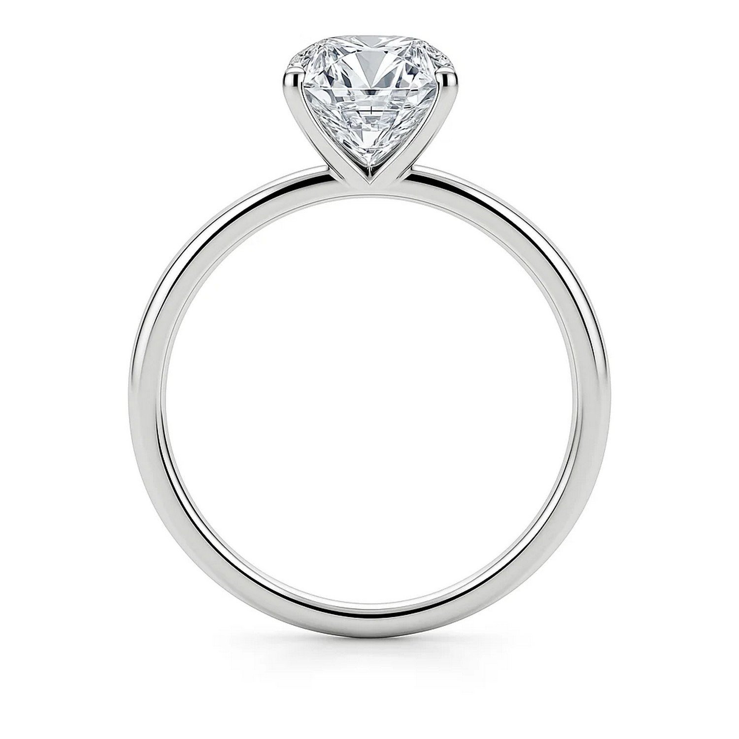 5 Carat Emerald Lab Grown IGI G/VS1 Diamond Solitaire Ring in 10K White Gold - Image 4