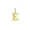14K Yellow Gold Initial E Charm Pendant