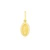 14k Yellow Gold Oval Religious Medal Pendant