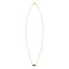 14K Yellow Gold Hexagon Malachite Pendant Necklace