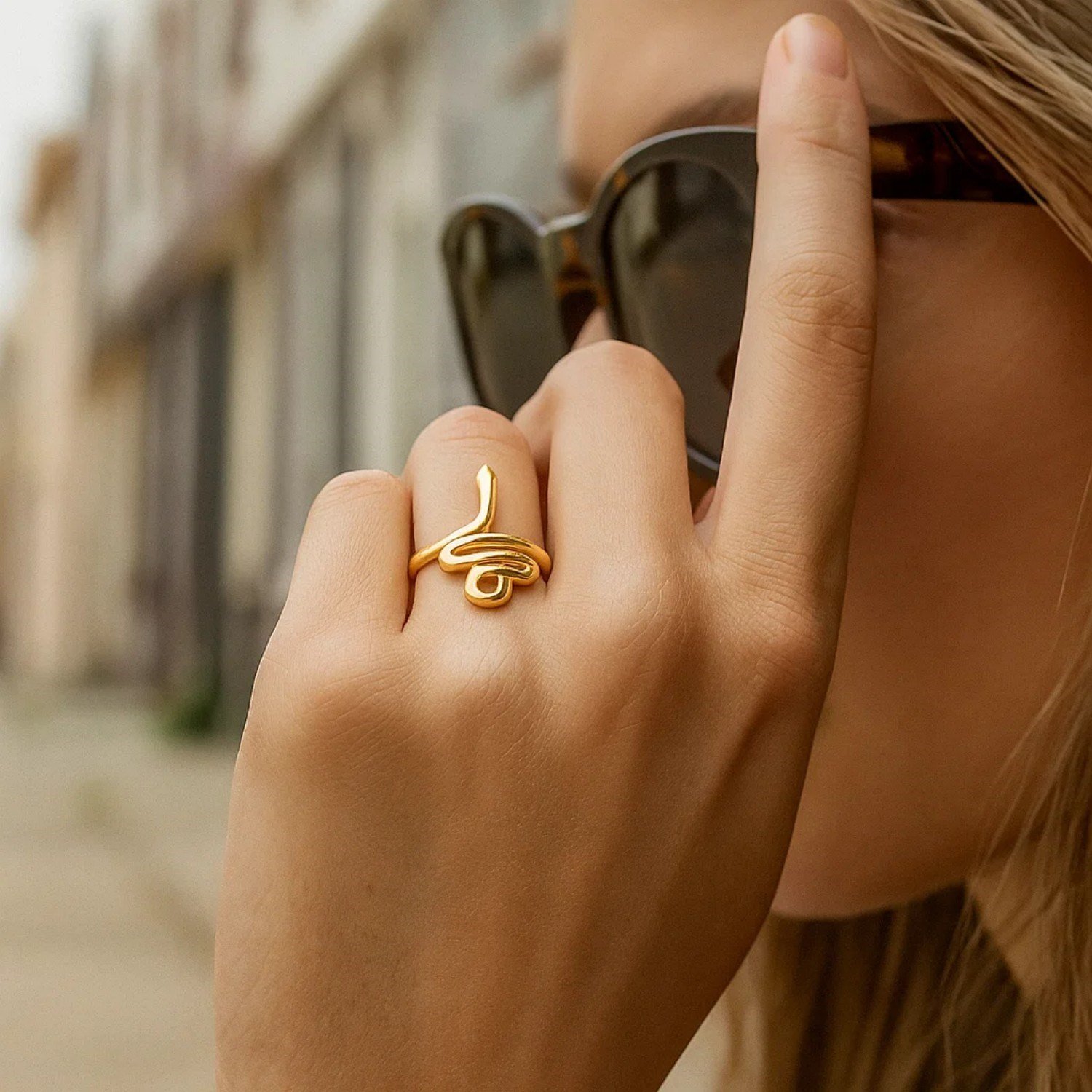 Snake Ring in 14K Yellow Gold (2.00 mm) - Image 4