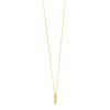 14K Yellow Gold Helium Initial I Pendant