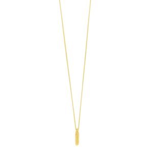 14K Yellow Gold Helium Initial I Pendant