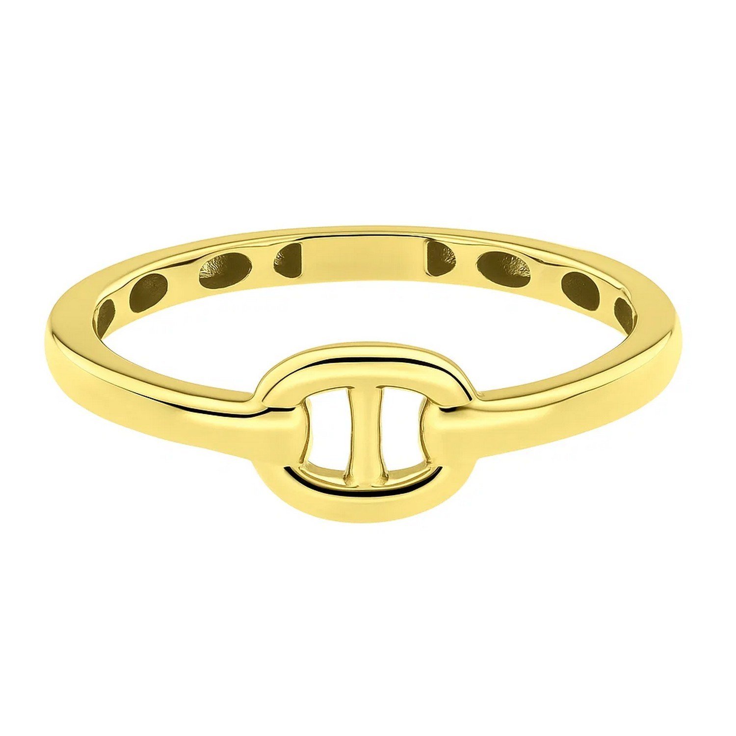 Mariner Link Style Ring in 14K Yellow Gold - Image 2