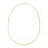 14k Yellow Gold High Polish The Textured Fancy Chain Necklace (4mm)