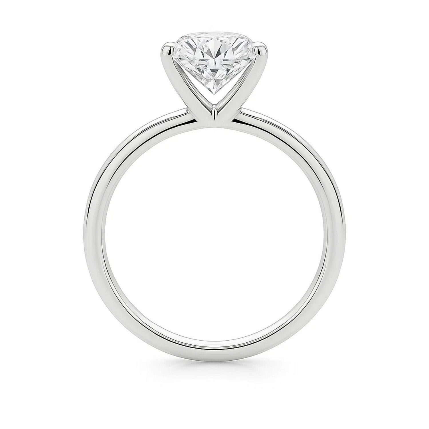 3 Carat Princess Lab Grown IGI G/VS1 Diamond Solitaire Ring in 10K White Gold - Image 4