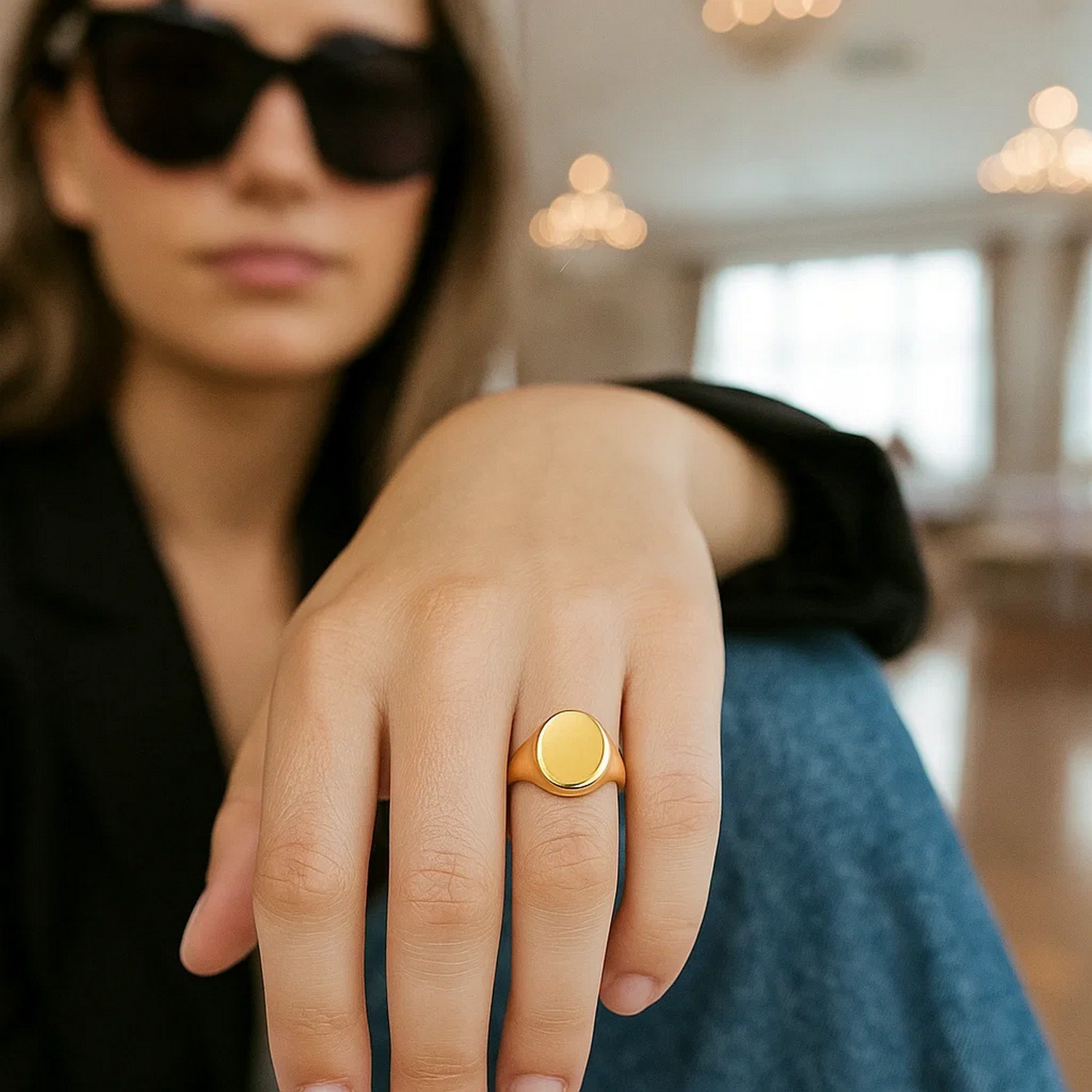 Classic Signet Ring in 10K Yellow Gold — additional view