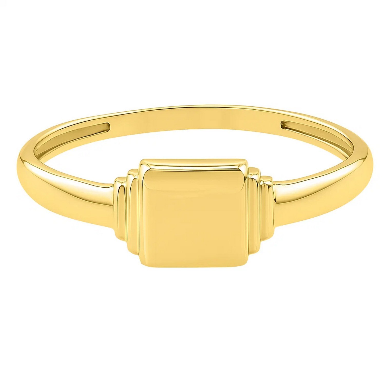 Mini Signet Ring in 14K Yellow Gold (2.00 mm) — additional view