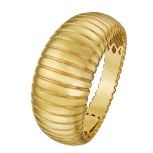 14K Yellow Gold Graduated Tubogas Ring (9.60 mm), $1,000-$2,500