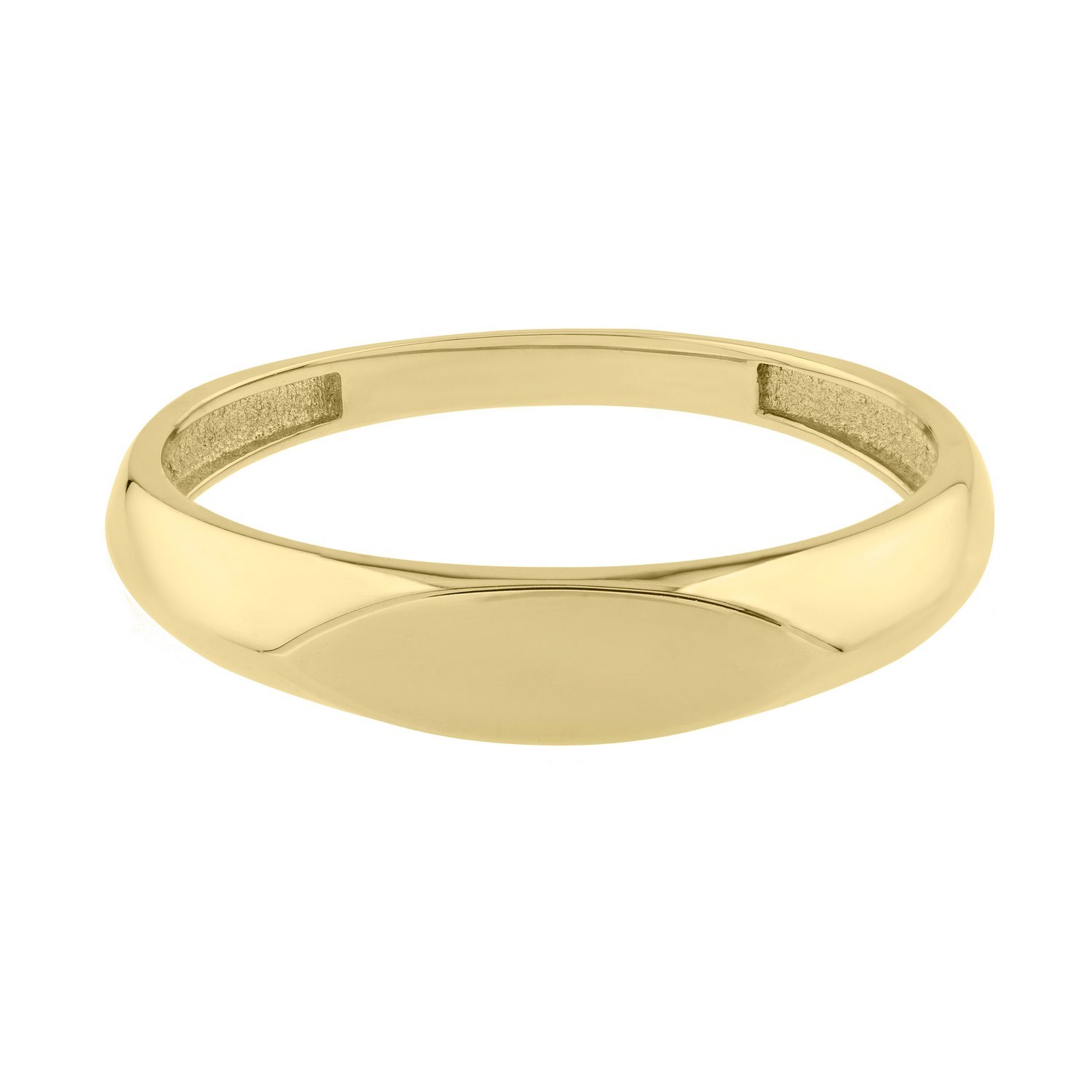 14K Yellow Gold Polished Sculpted Ring (3.00 mm) — additional view