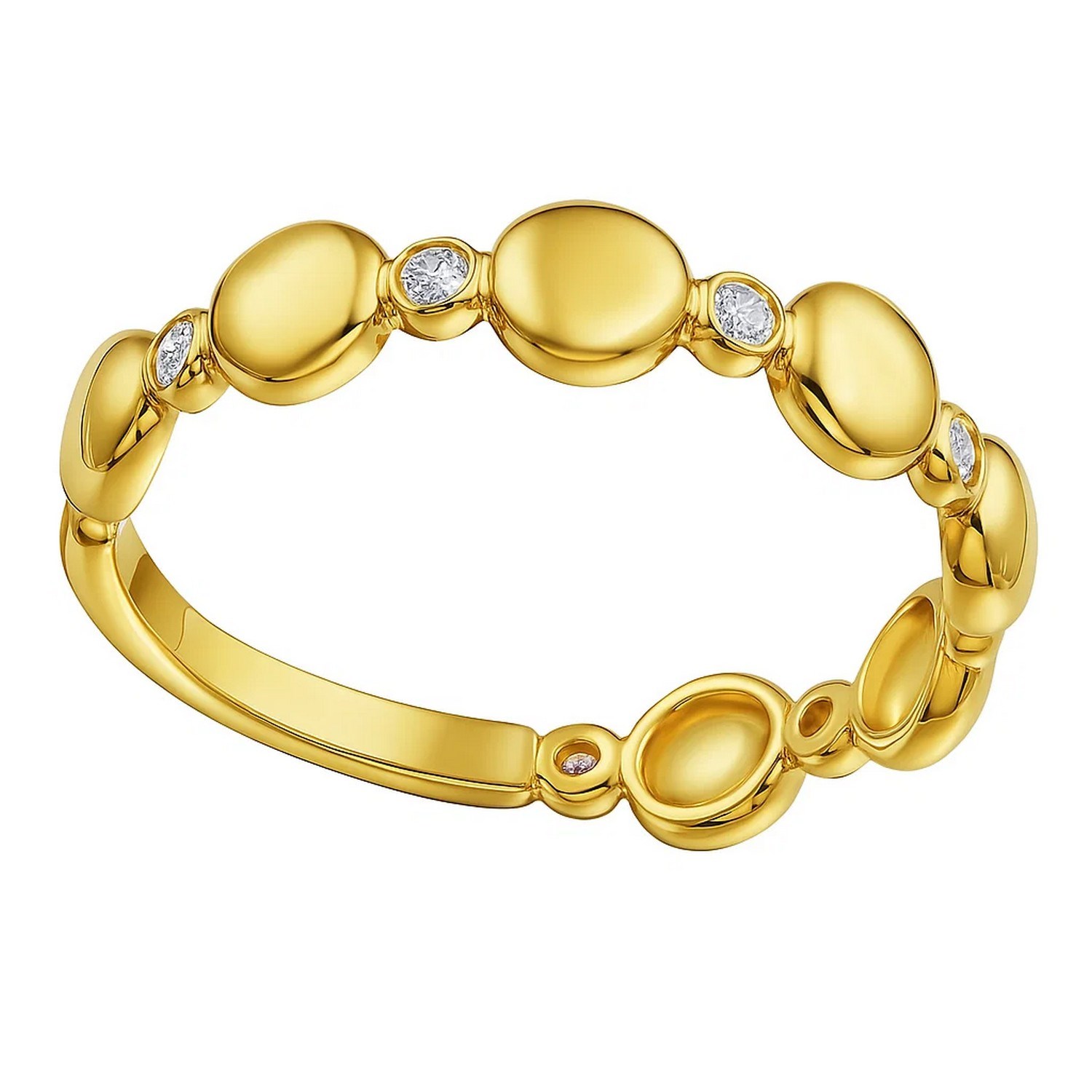 14K Yellow Gold Textured Rope Ring (4.00 mm) — additional view
