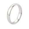 14k White Gold Comfort Fit Wedding Band (4.00 mm)