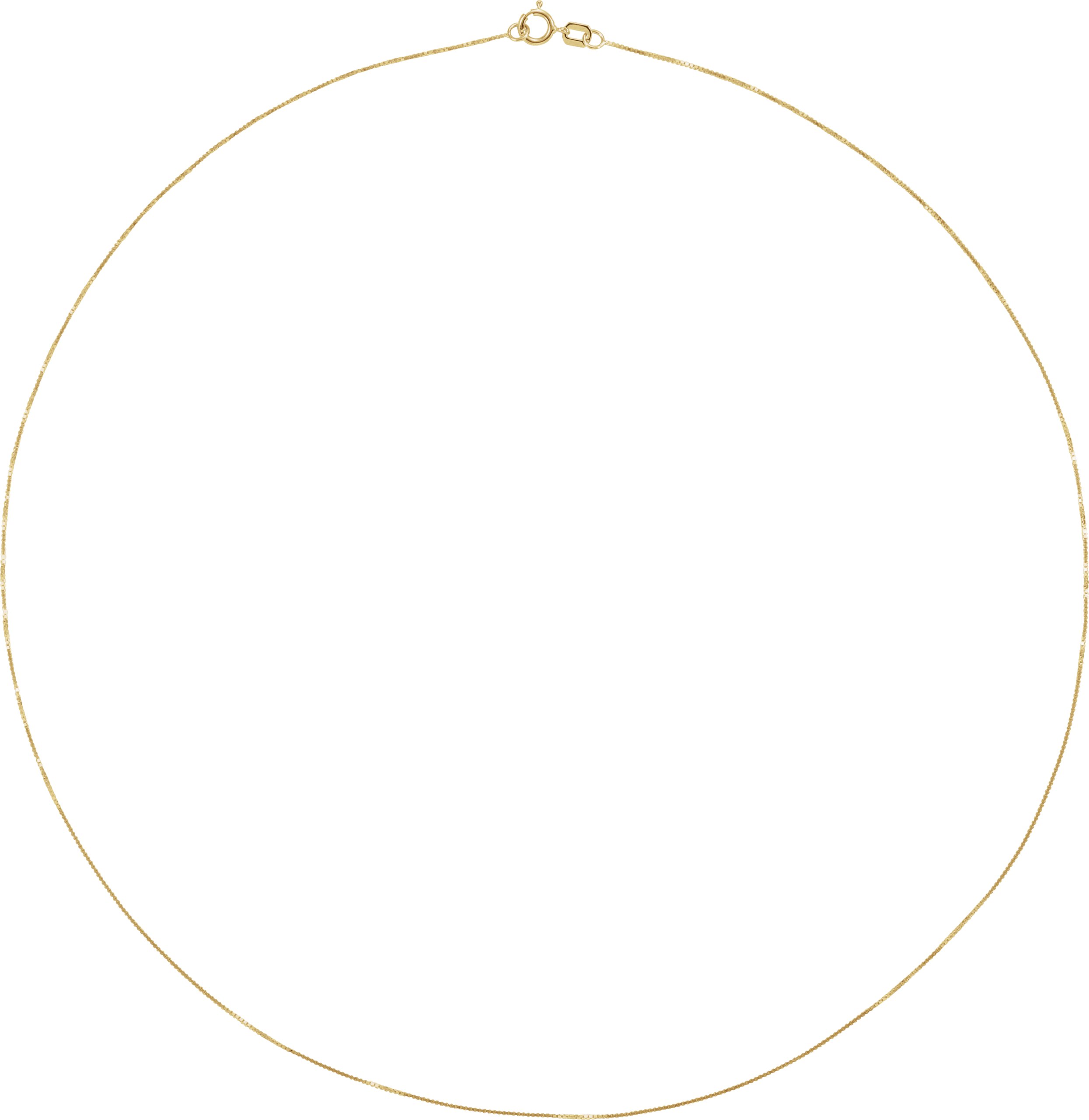 14K Gold 0.55 mm Box Chain