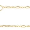 14K Gold 1.25 mm Figaro Chain