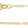 14K Gold 1.25 mm Paperclip-Style Chain