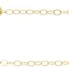 14K Gold 1 mm Flat Cable Chain