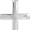 14K Gold Cross Pendant, 23.7 x 11.5 mm