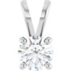 14K White Gold 1/3 ct. Lab-Grown Diamond Pendant