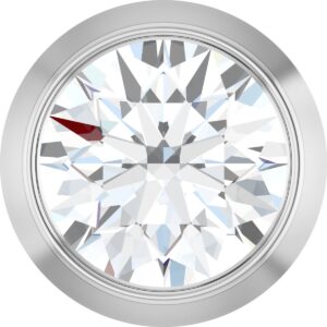 14K White Gold 1/4 ct. Lab-Grown Diamond Slide Pendant