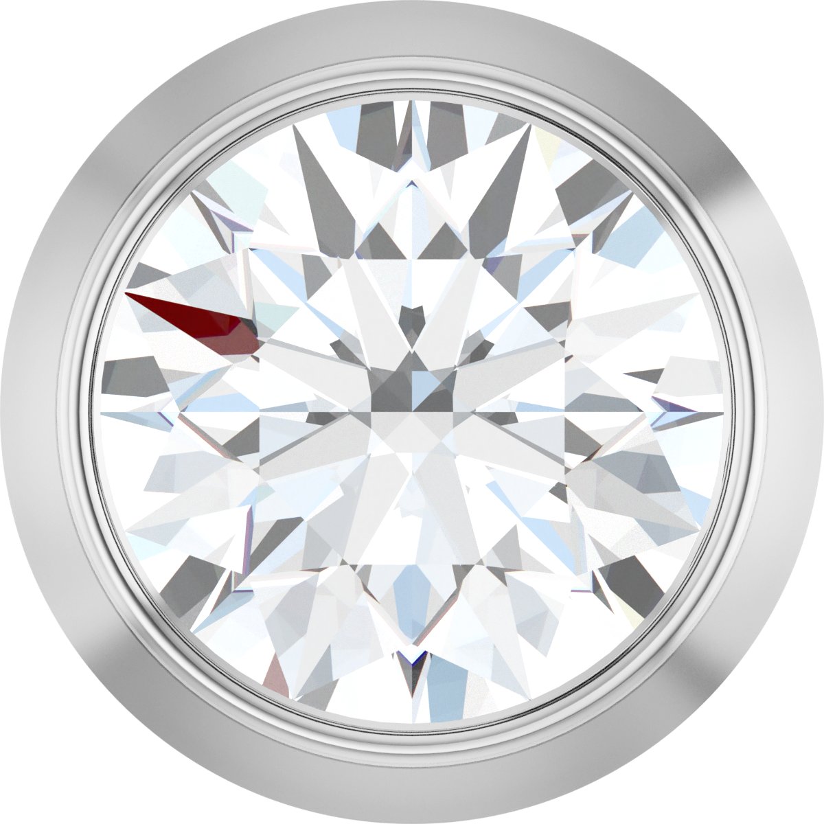 14K White Gold 1/4 ct. Lab-Grown Diamond Slide Pendant