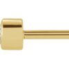 14K Yellow Gold .05 ct. tw. Natural Diamond Micro Bezel-Set Earrings