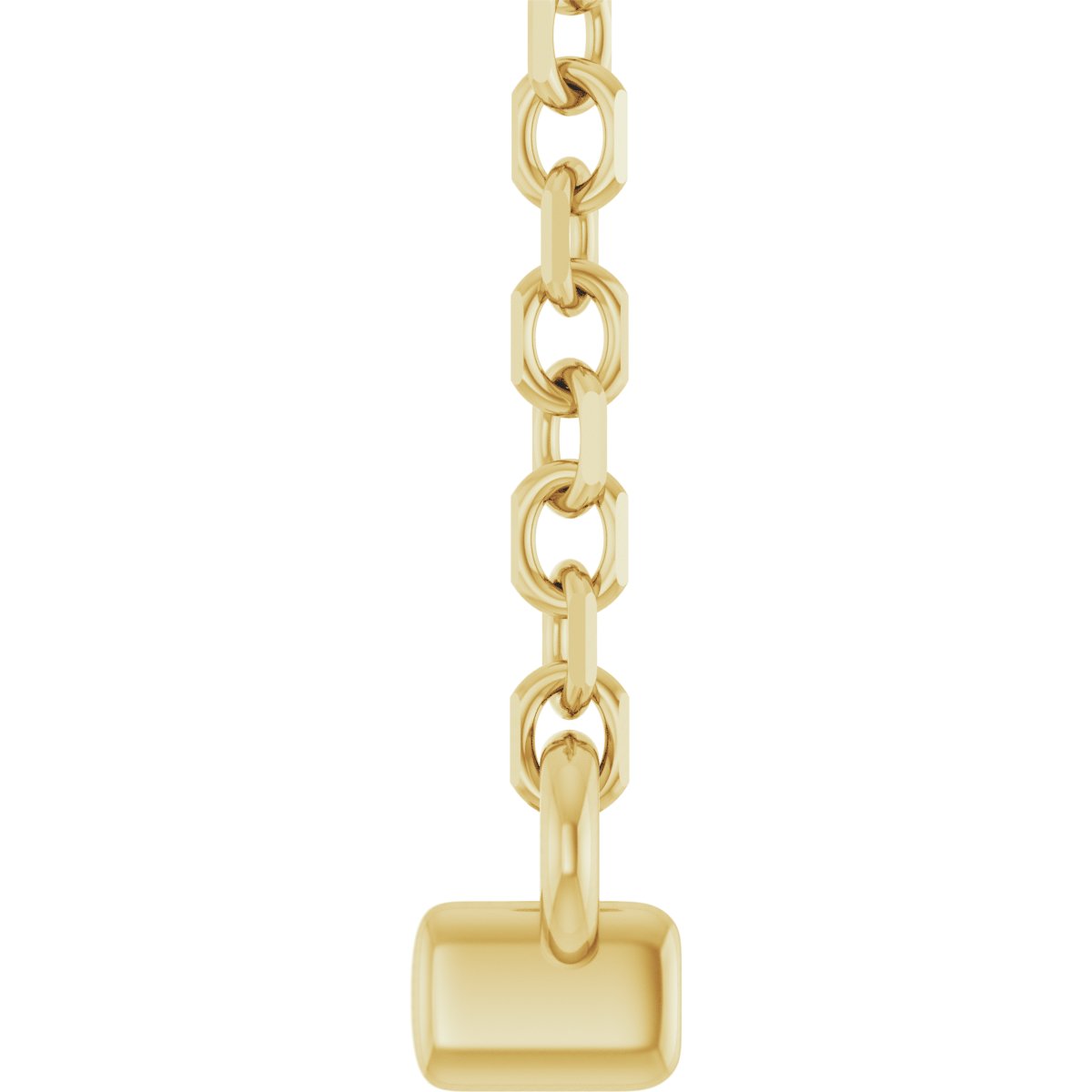 14K Yellow Gold .06 ct. tw. Lab-Grown Diamond Bar 16" Necklace - view 3