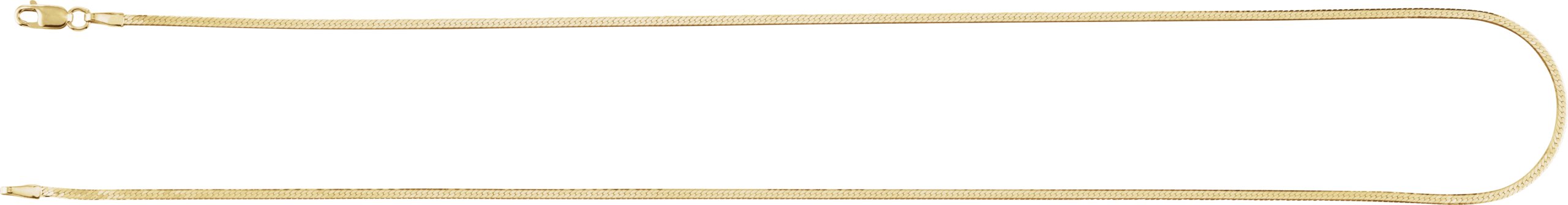 14K Yellow Gold 1.6 mm Herringbone Chain