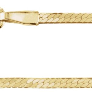 14K Yellow Gold 1.6 mm Herringbone Chain, $1,000-$2,500