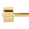 14K Yellow Gold 1/8 ct. tw. Lab-Grown Diamond Micro Bezel-Set Earrings