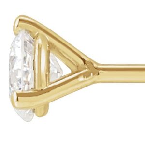 14K Yellow Gold 1/8 ct. tw. Lab-Grown Diamond Stud Earrings